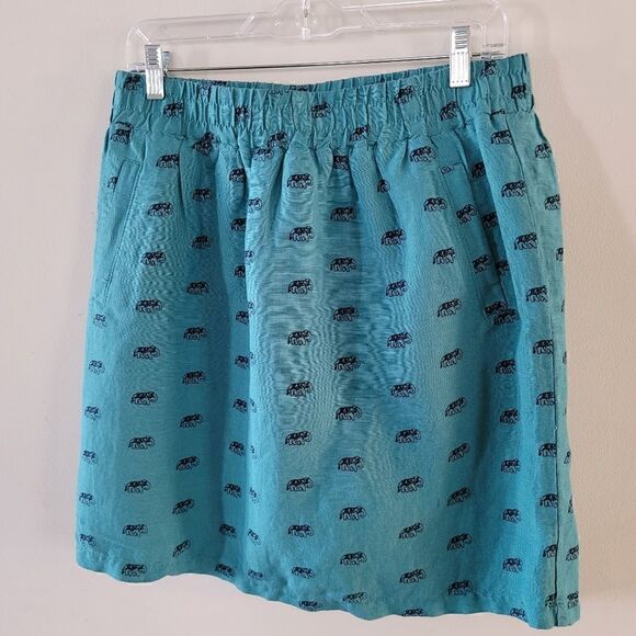 LOFT Linen Mini Pocket Skirt - Picture 13 of 13